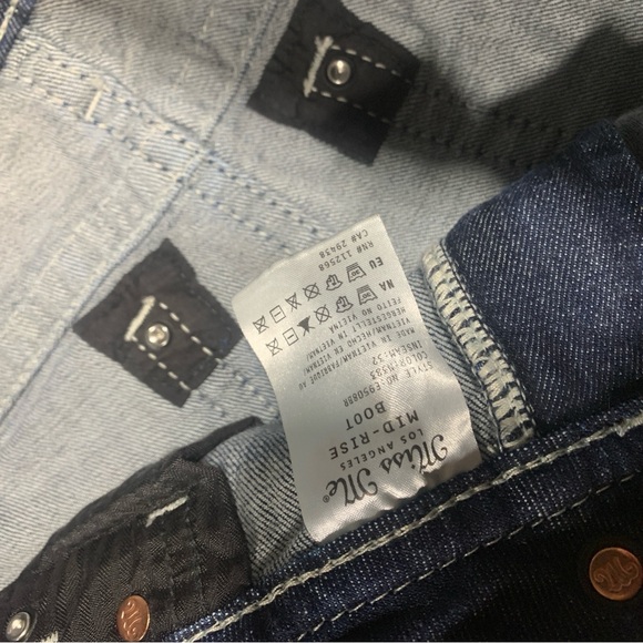 NWT Buckle Miss Me Boot Cut Jeans Embellished Pockets Bling Womens Mid Rise 0485 - Picture 7 of 15